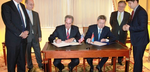 MONGOLIA AND UNITED STATES SIGNED BILATERAL TRANSPARENCY AGREEMENT