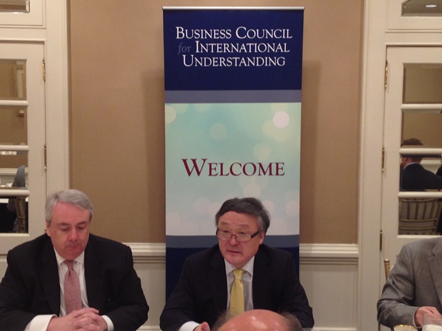 Roundtable discussion hosted  by the Business Council for International Understanding