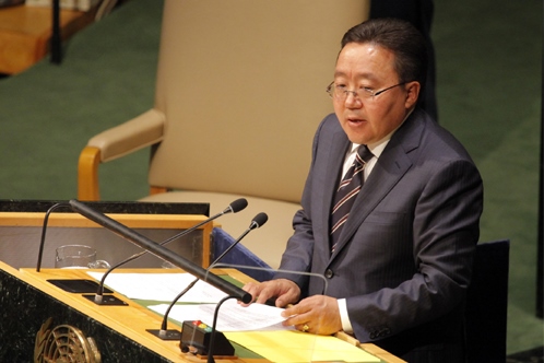 STATEMENT BY HIS EXCELLENCY TSAHIA ELBEGDORJ PRESIDENT OF MONGOLIA AT THE GENERAL DEBATE OF THE 69TH SESSION OF THE UNITED NATIONS GENERAL ASSEMBLY