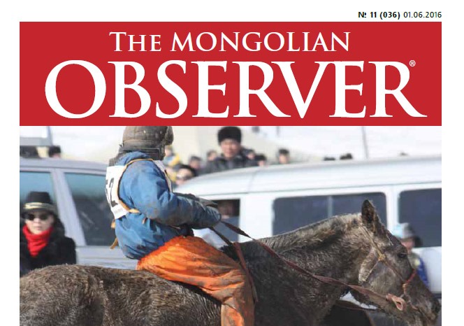 AMBASSADOR TALKS TO THE MONGOLIAN OBSERVER