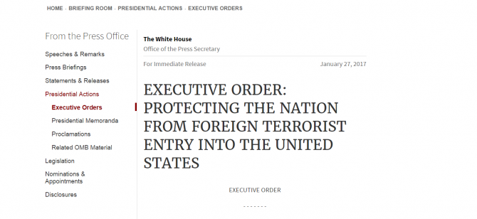 АНУ-ЫН ЕРӨНХИЙЛӨГЧИЙН ҮНДЭСТНЭЭ ГАДААДЫН ТЕРРОРИСТООС ХАМГААЛАХ ЗАРЛИГИЙН ТУХАЙ