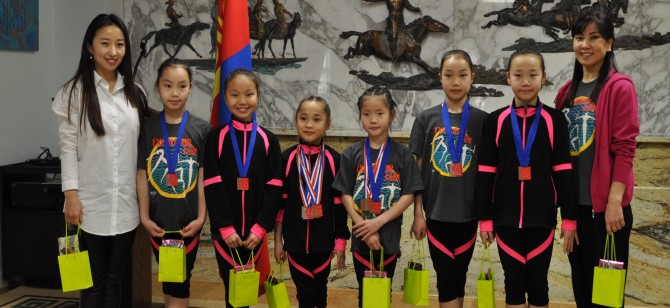 МОНГОЛЫН СПОРТЫН ГИМНАСТИКИЙН ХОЛБООНЫ ТАМИРЧИД  “EXCALIBUR CUP” ОЛОН УЛСЫН ТЭМЦЭЭНД  АМЖИЛТТАЙ ОРОЛЦОВ.