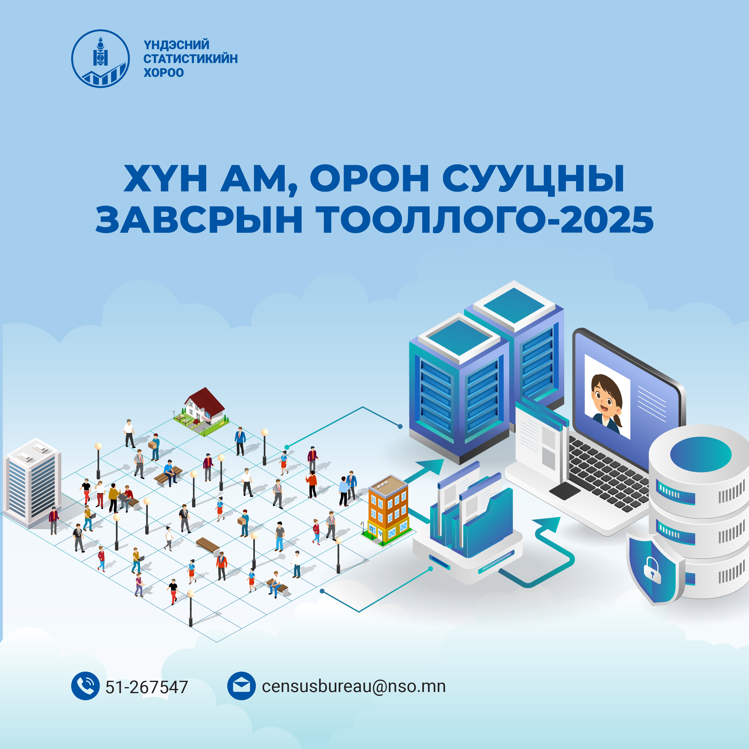 ХҮН АМ, ОРОН СУУЦНЫ ЗАВСРЫН ТООЛЛОГО-2025